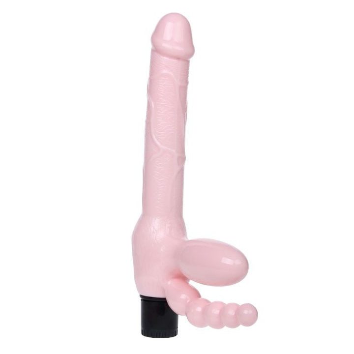 BAILE - ARNÉS SIN CUERDA TPR CON VIBRACIÓN Y ESTIMULACION ANAL 25.4 CM | VibraZon