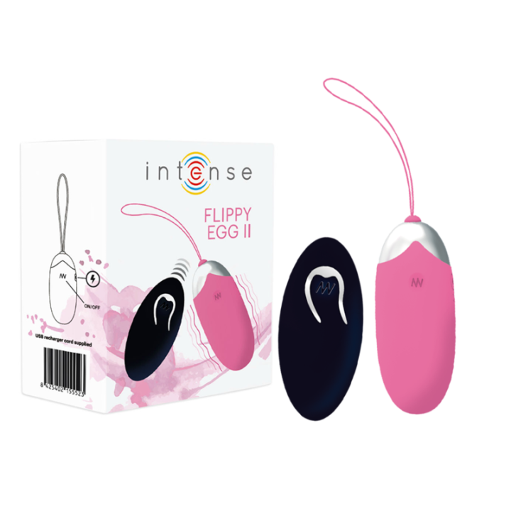 INTENSE - FLIPPY II HUEVO RECARGABLE REMOTO ROSA | VibraZon