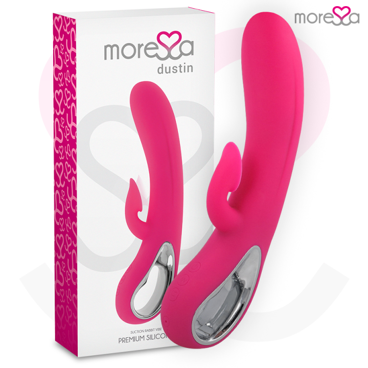MORESSA - DUSTIN SUCCIONADOR CLITORIAL Y POTENTE VIBRACIÓN PREMIUM SILICONA RECARGABLE | VibraZon