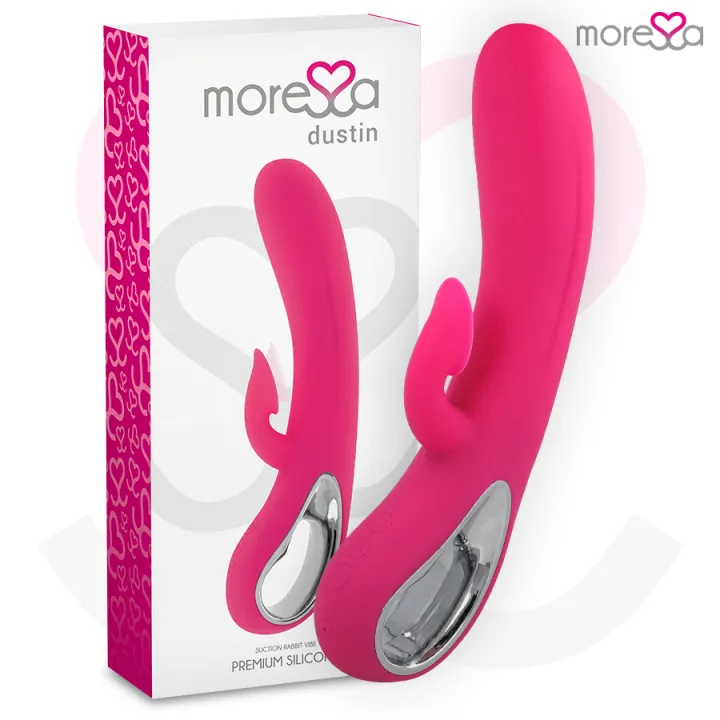MORESSA - DUSTIN SUCCIONADOR CLITORIAL Y POTENTE VIBRACIÓN PREMIUM SILICONA RECARGABLE