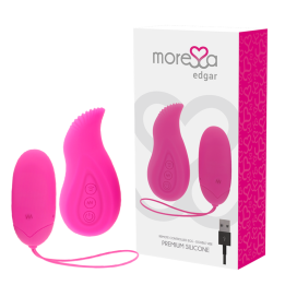 MORESSA - EDGAR SET DUO HUEVO REMOTO Y MANDO CON VIBRACIÓN INCORPORADA PREMIUM SILICONA CONTROL REMOTO | VibraZon