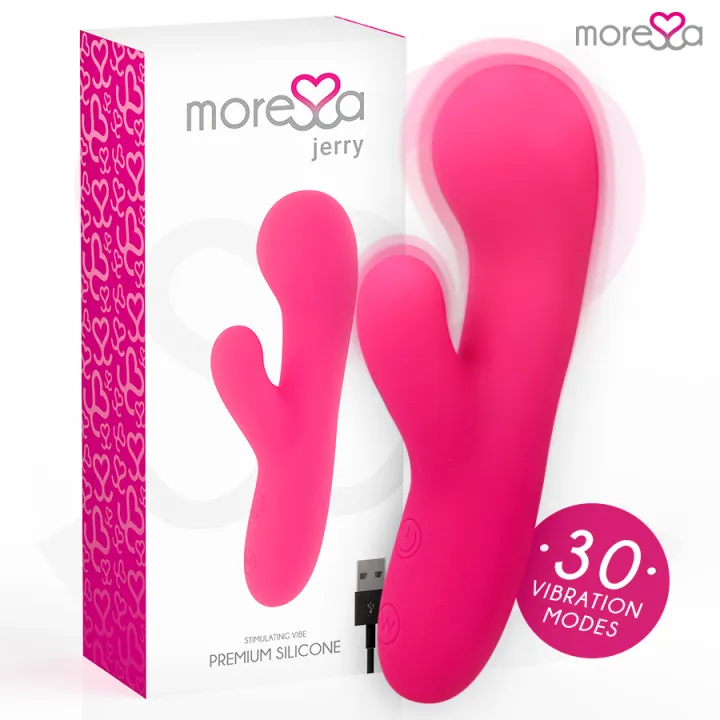 MORESSA - JERRY CLIP VIBRADOR PUNTO G Y CLITORIS PREMIUM SILICONA RECARGABLE