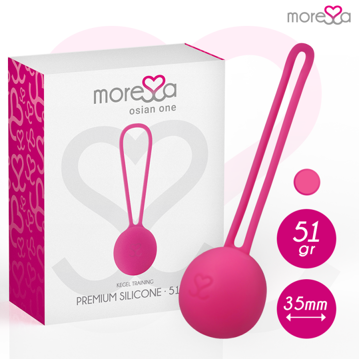MORESSA - OSIAN ONE ENTRENAMIENTO SUELO PELVICO 51gr PREMIUM SILICONA ROSA | VibraZon