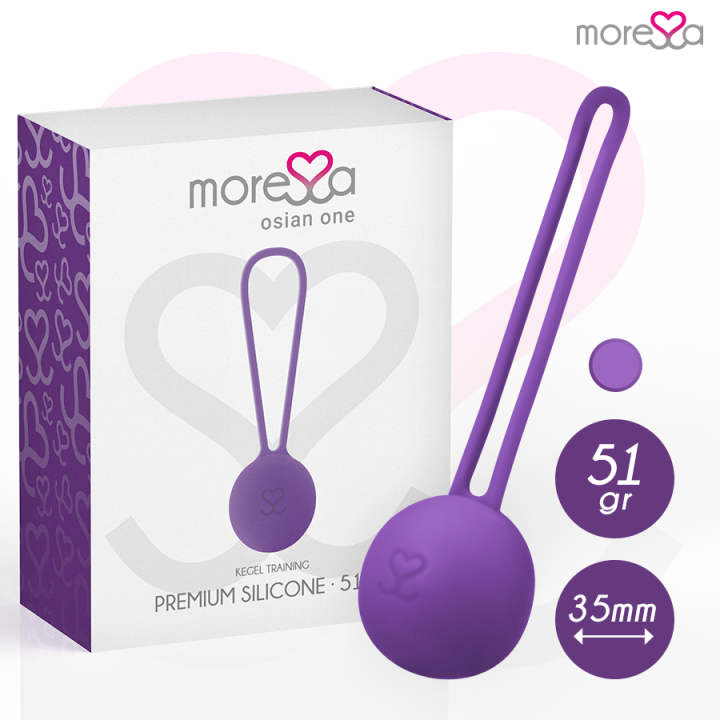 MORESSA - OSIAN ONE ENTRENAMIENTO SUELO PELVICO 51gr PREMIUM SILICONA LILA | VibraZon