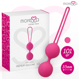 MORESSA - OSIAN TWO ENTRENAMIENTO SUELO PELVICO 101gr PREMIUM SILICONA ROSA | VibraZon