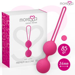 MORESSA - OSIAN THREE ENTRENAMIENTO SUELO PELVICO 85 gr PREMIUM SILICONA ROSA | VibraZon