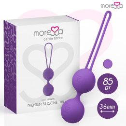 MORESSA - OSIAN THREE ENTRENAMIENTO SUELO PELVICO 85 gr PREMIUM SILICONA LILA | VibraZon