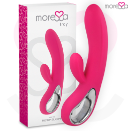 MORESSA - TROY MASAJEADOR PUNTO G Y CLITORIS PREMIUM SILICONA RECARGABLE | VibraZon