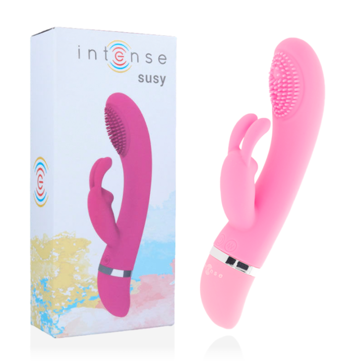 INTENSE - SUSY VIBRADOR OSCILANTE SILICONA RABBIT ROSA | VibraZon