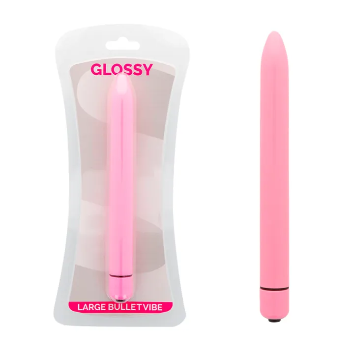 GLOSSY - SLIM VIBRADOR ROSA