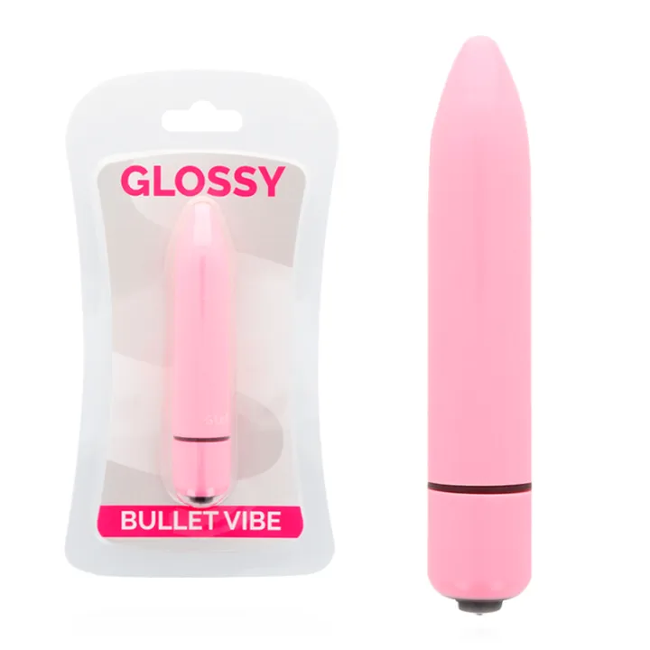 GLOSSY - FINO VIBRADOR ROSA INTENSO