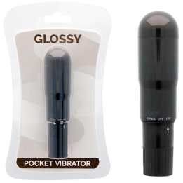 GLOSSY - POCKET VIBRADOR NEGRO | VibraZon