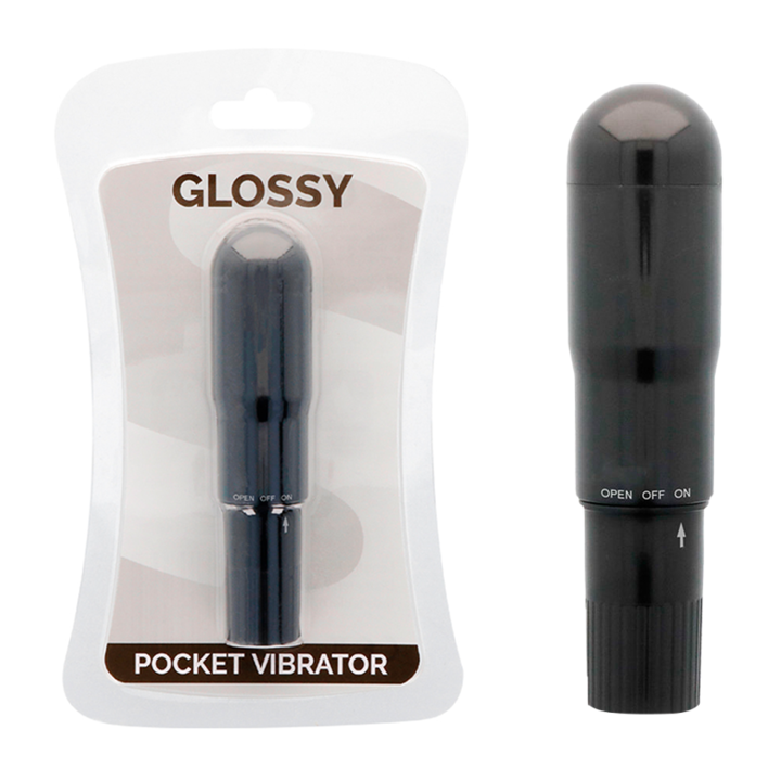 GLOSSY - POCKET VIBRADOR NEGRO | VibraZon
