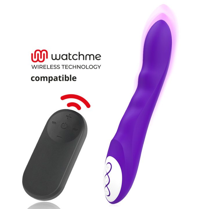 GALATEA - DANTE VIBRADOR LILA + MANDO CONTROL REMOTO WATCHME | VibraZon