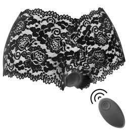 NEGRO&PLATEADO - ZARA ESTIMULADOR CONTROL REMOTO CON PANTY GRATIS | VibraZon