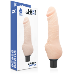 LOVECLONE - DAVEN VIBRADOR REALÍSTICO AUTOLUBRICADO 23.8 CM -O- 3.8 CM | VibraZon
