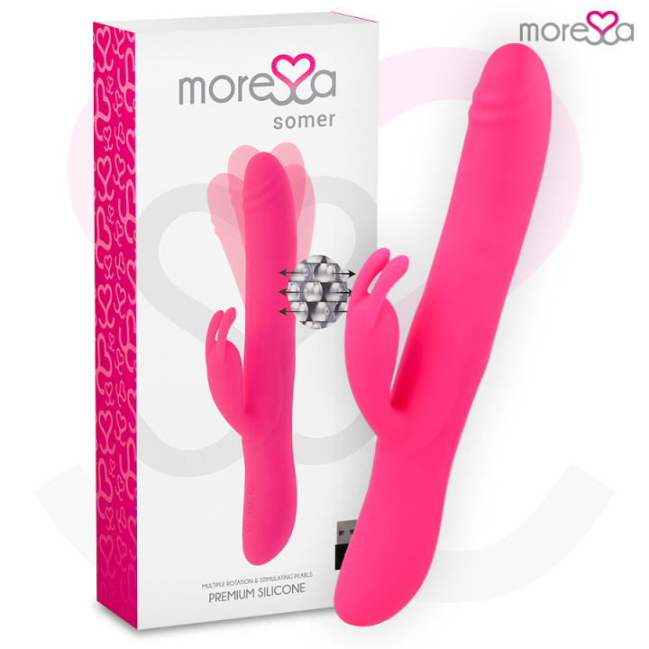 MORESSA - SOMER ROTADOR PERLADO Y POTENTE VIBRACIÓN SILICONA PREMIUM | VibraZon