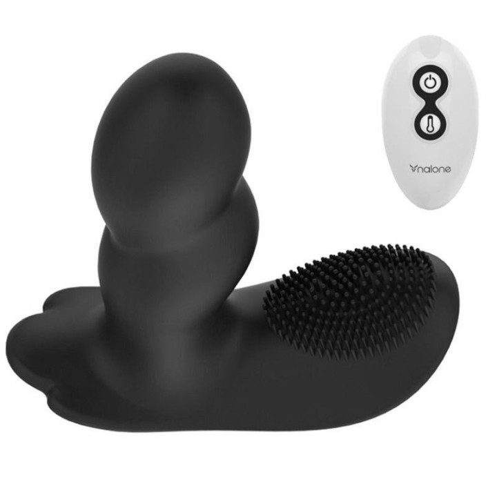 Masajedor Loli USB Silicona Negro de Nalone | VibraZon