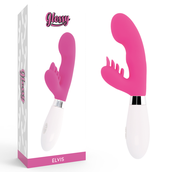 GLOSSY - RABBIT ELVIS ROSA | VibraZon