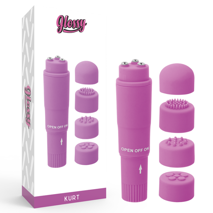 GLOSSY - POCKET KURT MASAJEADOR LILA | VibraZon
