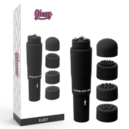 GLOSSY - POCKET KURT MASAJEADOR NEGRO | VibraZon