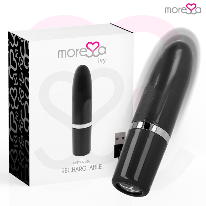 MORESSA - IVY MASAJEADOR SIMULADOR LABIAL DE VIAJE NEGRO | VibraZon