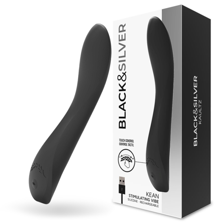 NEGRO&PLATEADO - KEAN VIBRADOR TOUCH CONTROL | VibraZon