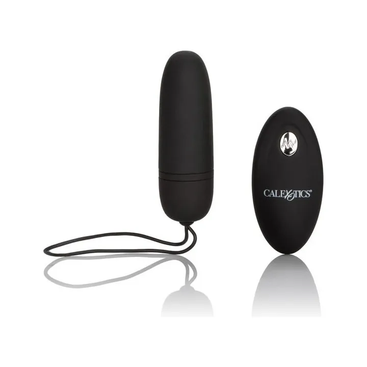 CALEXOTICS - HUEVO VIBRADOR DE SILICONA CON MANDO NEGRO