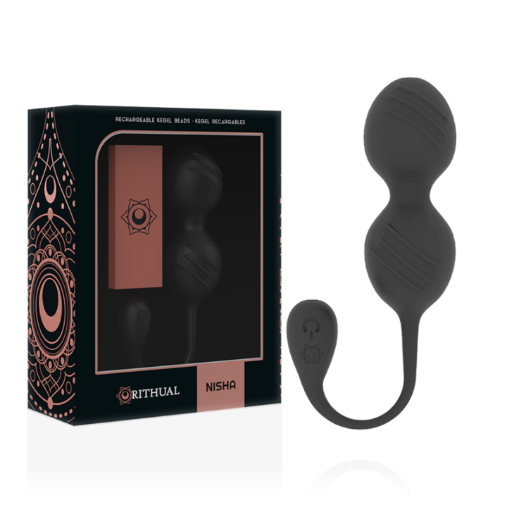 RITUAL NISHA BOLAS KEGEL RECARGABLES VIBRADORAS NEGRO | VibraZon