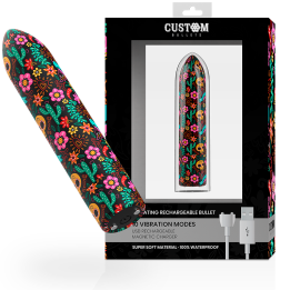 CUSTOM BULLETS - BALA RECARGABLE SKULL 10 INTENSIDADES | VibraZon