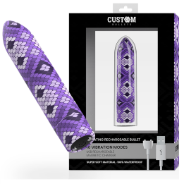 CUSTOM BULLETS - BALA RECARGABLE SNAKE LILA 10 INTENSIDADES | VibraZon