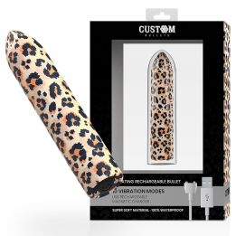 CUSTOM BULLETS - BALA RECARGABLE LEOPARD 10 INTENSIDADES | VibraZon