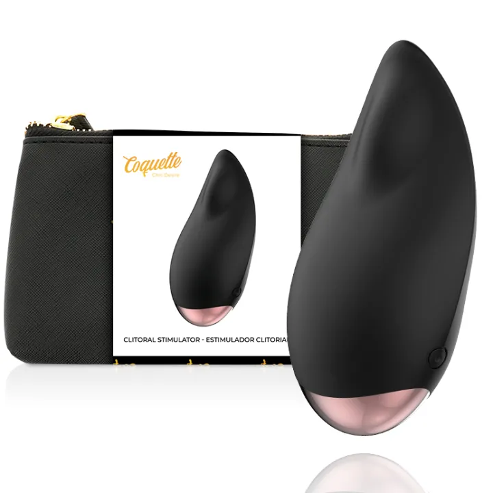 COQUETTE CHIC DESIRE - ESTIMULADOR CLÍTORIS NEGRO / DORADO GOTA