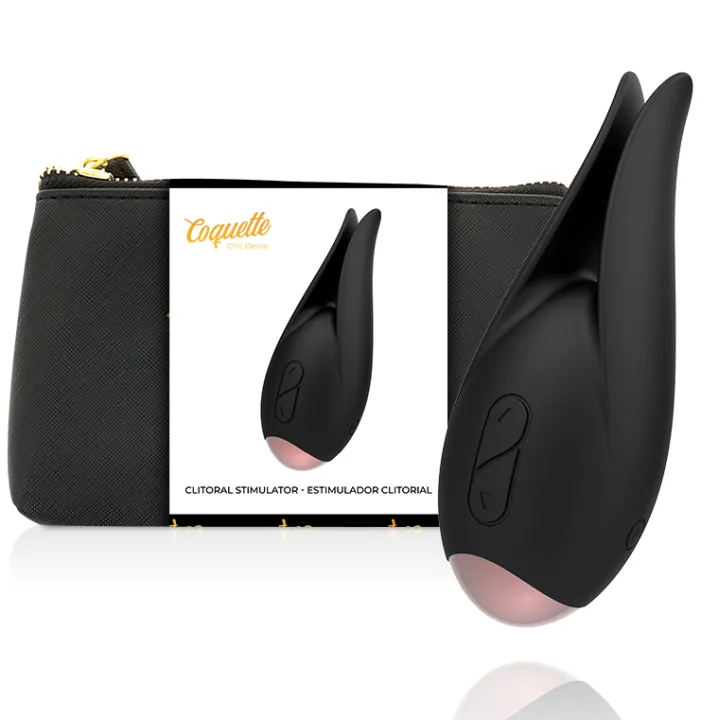 COQUETTE CHIC DESIRE - ESTIMULADOR CLÍTORIS NEGRO / DORADO FLOR