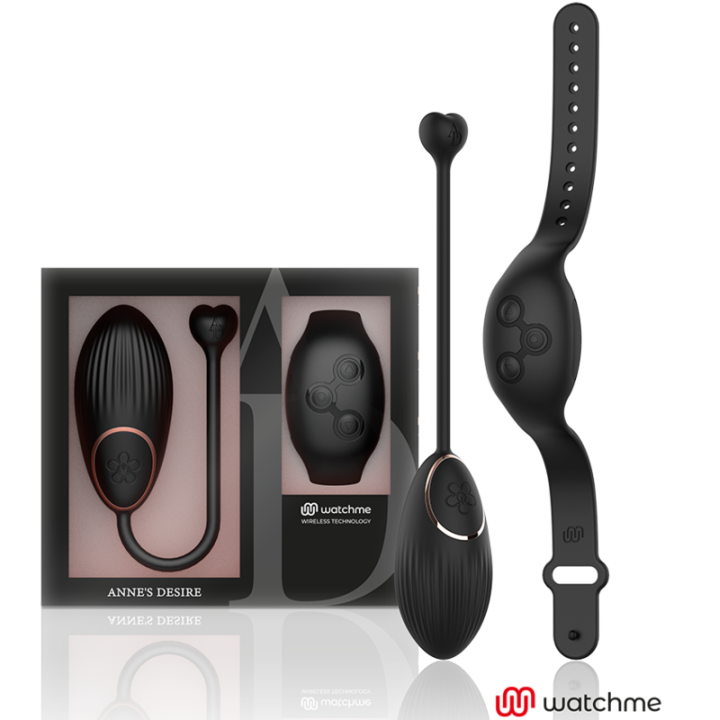 ANNE'S DESIRE - HUEVO CONTROL REMOTO TECNOLOGÍA WATCHME NEGRO | VibraZon