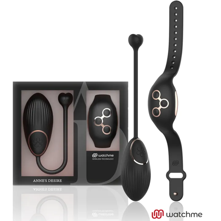 ANNE'S DESIRE - HUEVO CONTROL REMOTO TECNOLOGÍA WATCHME NEGRO/DORADO
