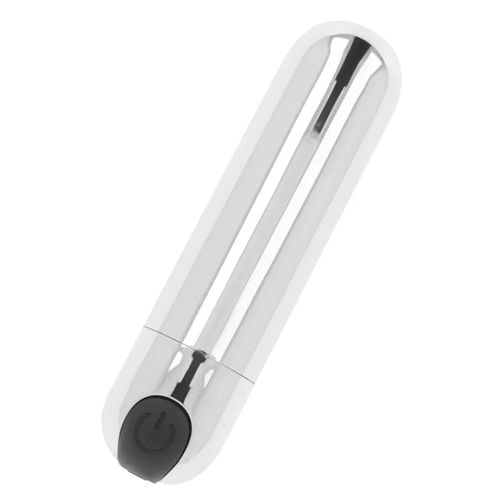 OHMAMA - BALA VIBRADORA PLATEADO 8 CM