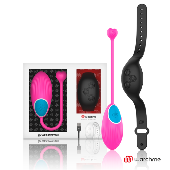WEARWATCH - HUEVO CONTROL REMOTO TECNOLOGIA WATCHME FUCSIA / AZABACHE | VibraZon