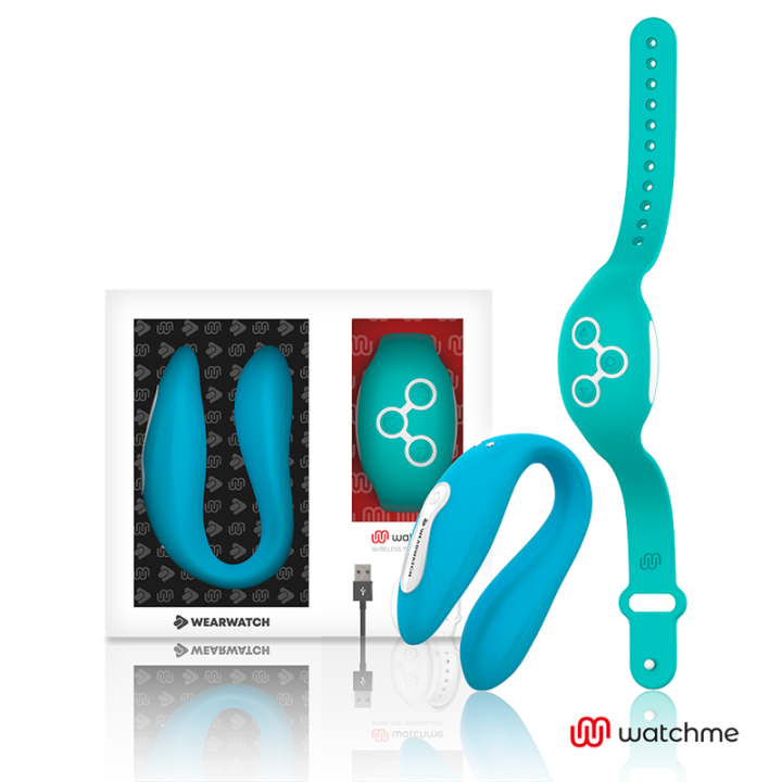 WEARWATCH - VIBRADOR DUAL TECNOLOGIA WATCHME AÑIL /AGUA MARINA | VibraZon