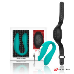 WEARWATCH - VIBRADOR DUAL TECNOLOGIA WATCHME AGUAMARINA / AZABACHE | VibraZon