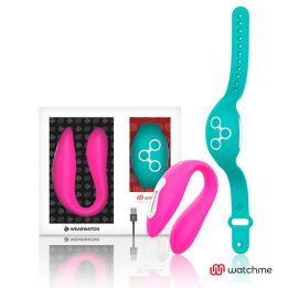 WEARWATCH - VIBRADOR DUAL TECNOLOGIA WATCHME FUCSIA / AGUA MARINA | VibraZon