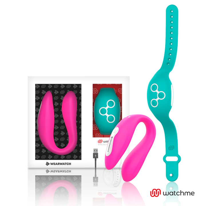 WEARWATCH - VIBRADOR DUAL TECNOLOGIA WATCHME FUCSIA / AGUA MARINA | VibraZon