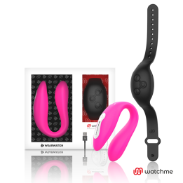 WEARWATCH - VIBRADOR DUAL TECNOLOGIA WATCHME FUCSIA /AZABACHE | VibraZon