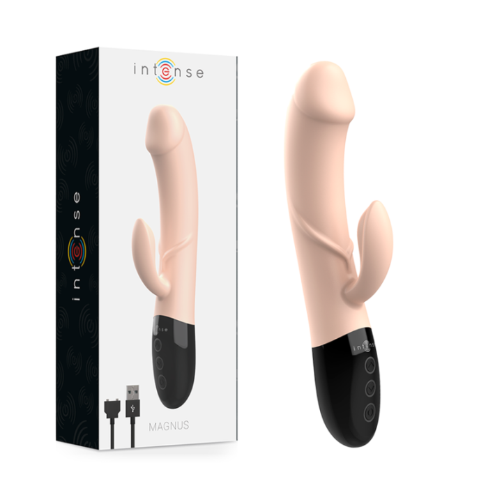 INTENSE - MAGNUS VIBRADOR RECARGABLE DUAL NATURAL | VibraZon