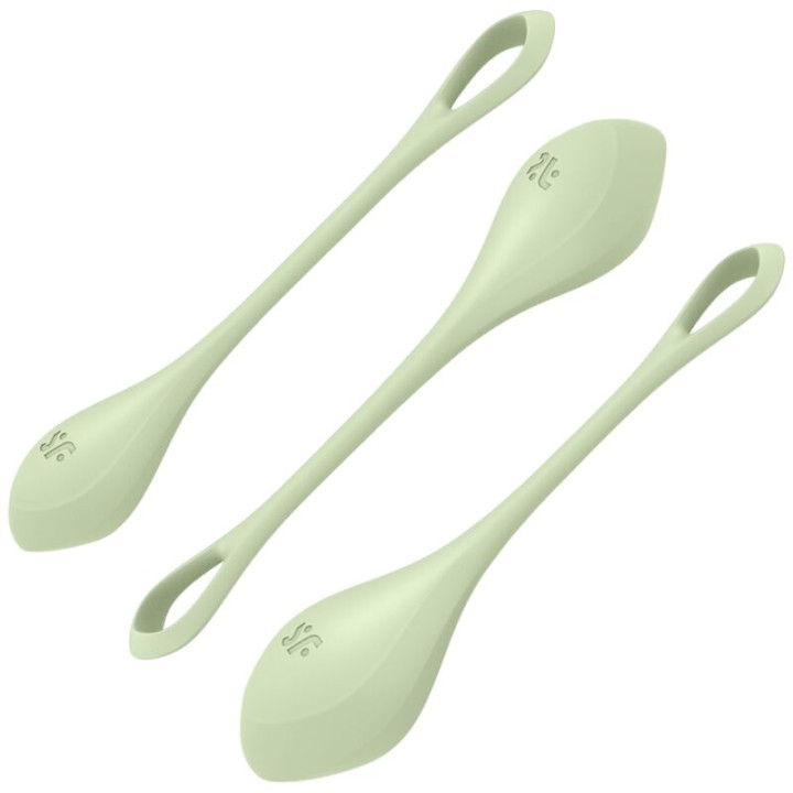 SATISFYER - YONI POWER 2 KIT DE ENTRENAMIENTO VERDE | VibraZon