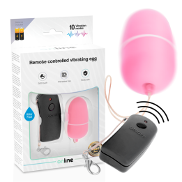 ONLINE - HUEVO VIBRADOR CON MANDO CONTROL REMOTO ROSA | VibraZon