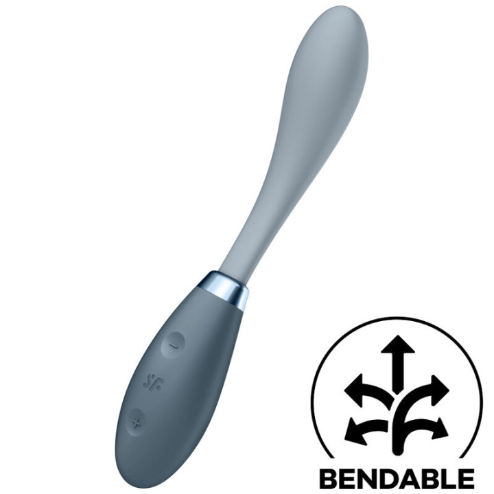 SATISFYER - G-SPOT FLEX 3 MULTI VIBRADOR GRIS | VibraZon