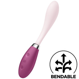 SATISFYER - G-SPOT FLEX 3 MULTI VIBRADOR ROJO | VibraZon