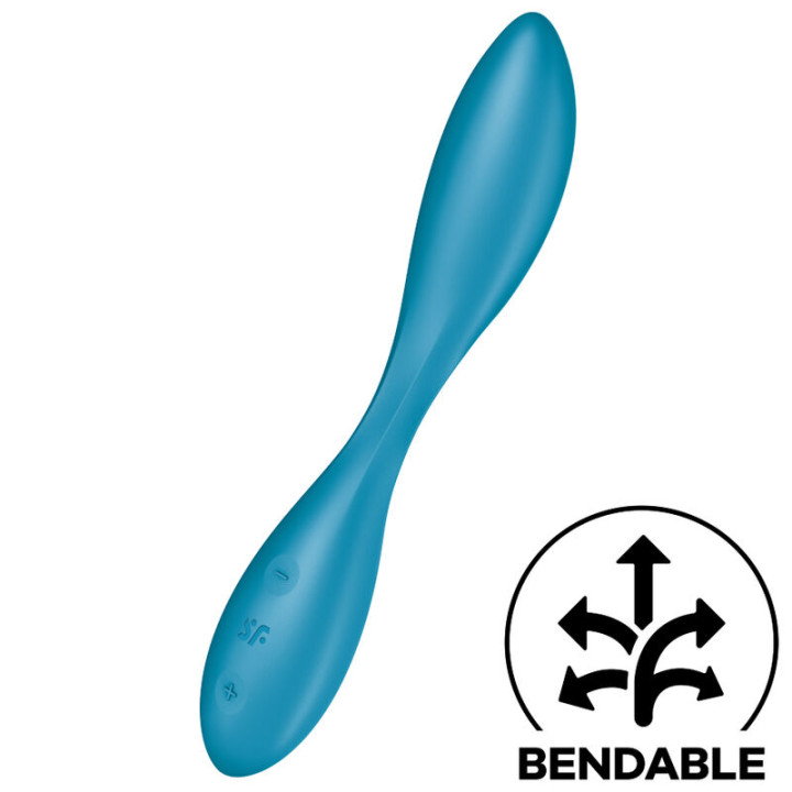 SATISFYER - G-SPOT FLEX 1 MULTI VIBRADOR AZUL | VibraZon