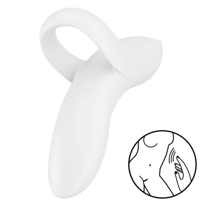 SATISFYER - BOLD LOVER DEDAL VIBRADOR BLANCO | VibraZon
